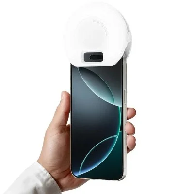 Porodo glowring portable fill light clip-on design _ white